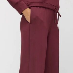 Kit and Ace Burgundy Wide Leg Pants